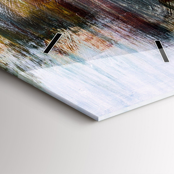 Reloj de cristal vertical Abstracción - espejomat.es