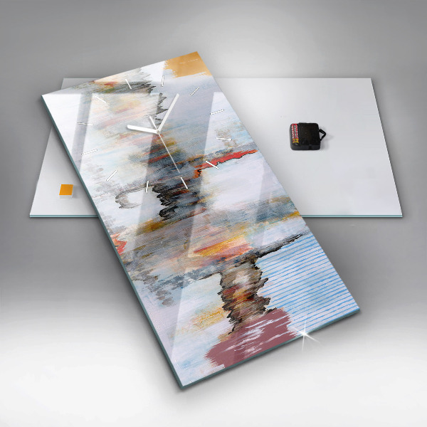 Reloj de cristal vertical Abstracción - espejomat.es