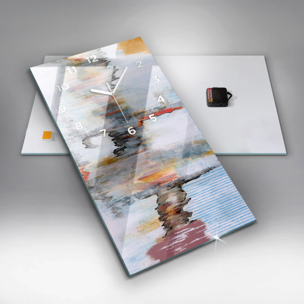 Reloj de cristal vertical Abstracción - espejomat.es