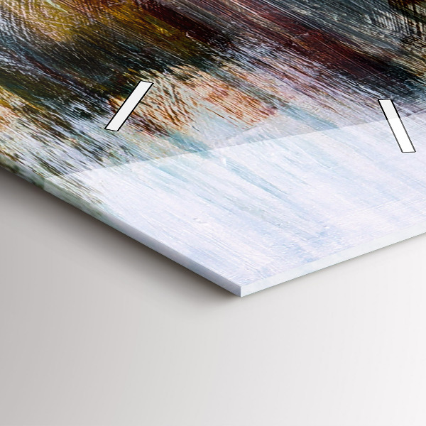 Reloj de cristal vertical Abstracción - espejomat.es