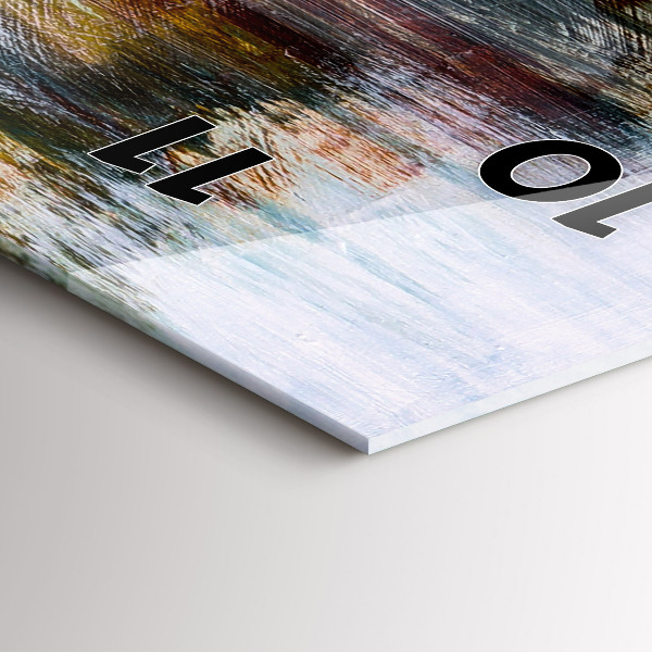 Reloj de cristal vertical Abstracción - espejomat.es