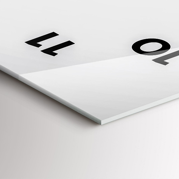 Reloj de cristal vertical Líneas abstractas - espejomat.es