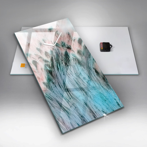 Reloj vertical Plumas de colores - espejomat.es