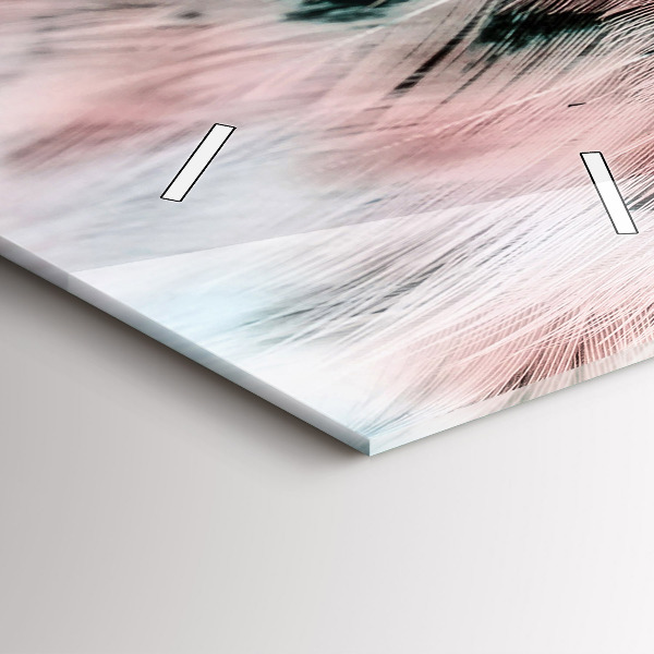 Reloj vertical Plumas de colores - espejomat.es