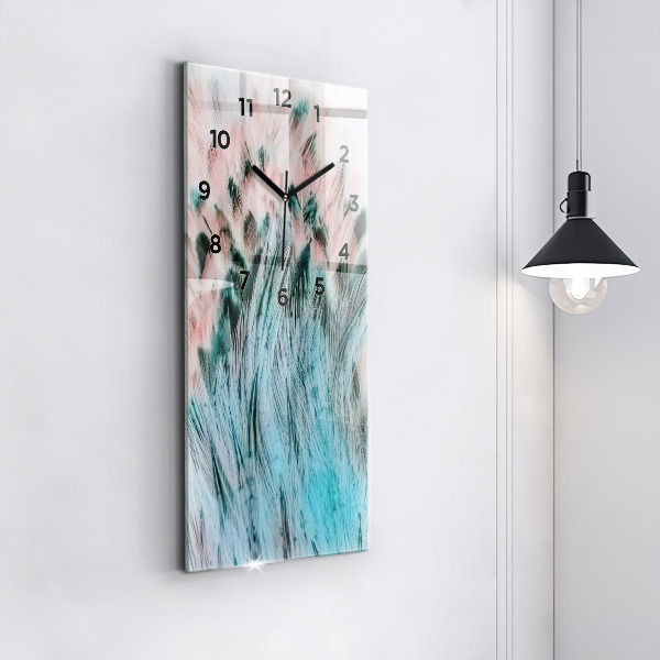 Reloj vertical Plumas de colores - espejomat.es