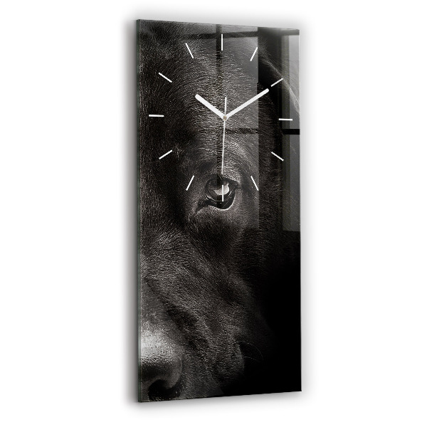 Reloj de vidrio vertical Perro y gato escocés - espejomat.es