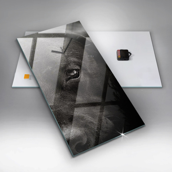 Reloj de vidrio vertical Perro y gato escocés - espejomat.es