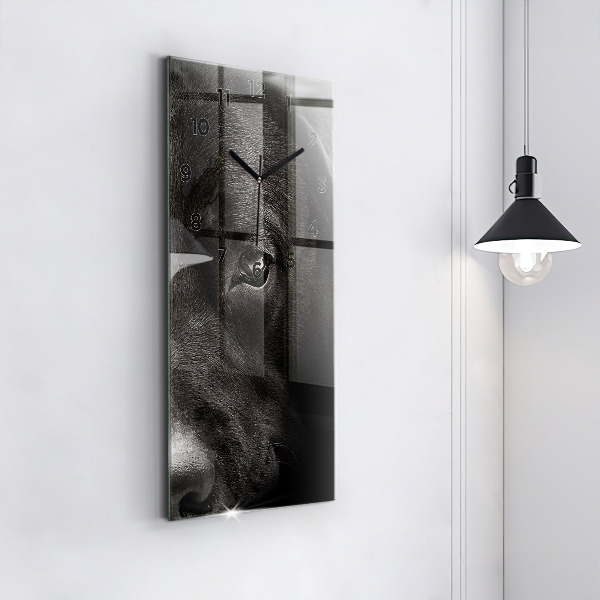 Reloj de vidrio vertical Perro y gato escocés - espejomat.es