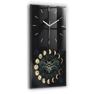 Reloj vertical Fases de la luna e insecto - espejomat.es