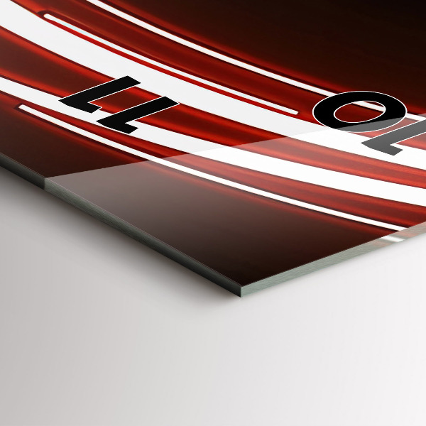 Reloj vertical Gato con ojos rojos - espejomat.es