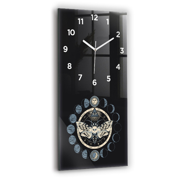 Reloj de cristal vertical Fases de la luna - espejomat.es