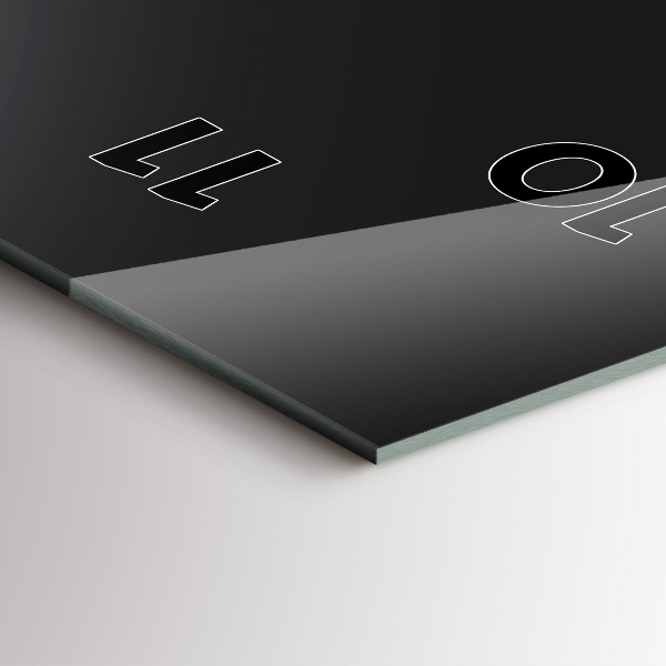 Reloj de vidrio vertical Fases de la luna - espejomat.es