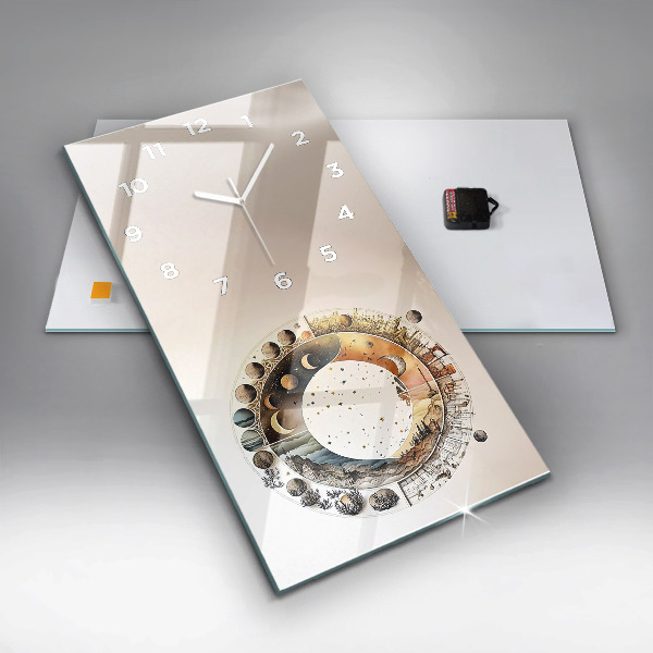 Reloj vertical Reloj astronomía - espejomat.es