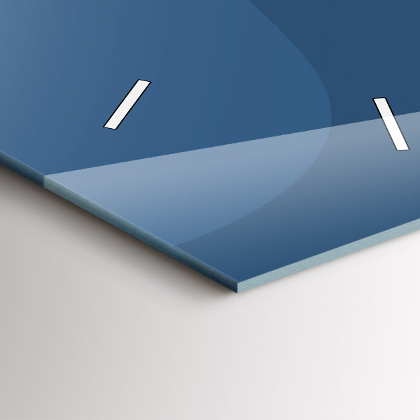 Reloj de cristal vertical Olas azules - espejomat.es