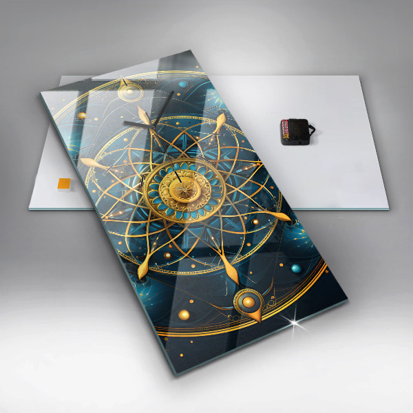 Reloj de cristal vertical Reloj horóscopo - espejomat.es