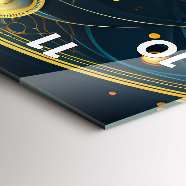 Reloj de cristal vertical Reloj horóscopo - espejomat.es