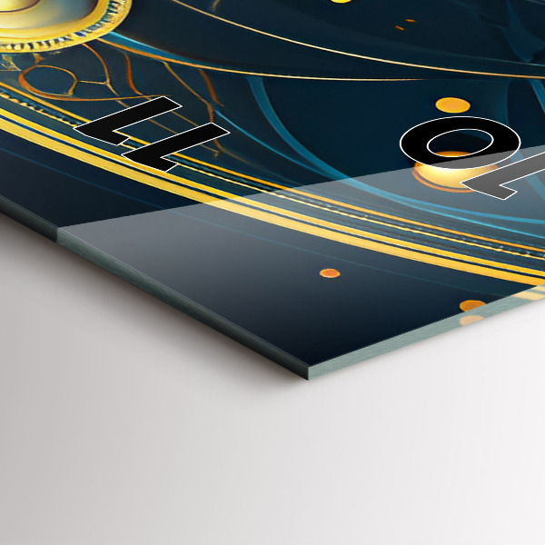 Reloj de cristal vertical Reloj horóscopo - espejomat.es