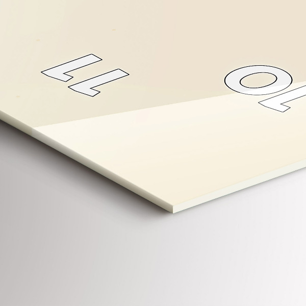 Reloj de vidrio vertical Hombre con barba y pipa - espejomat.es