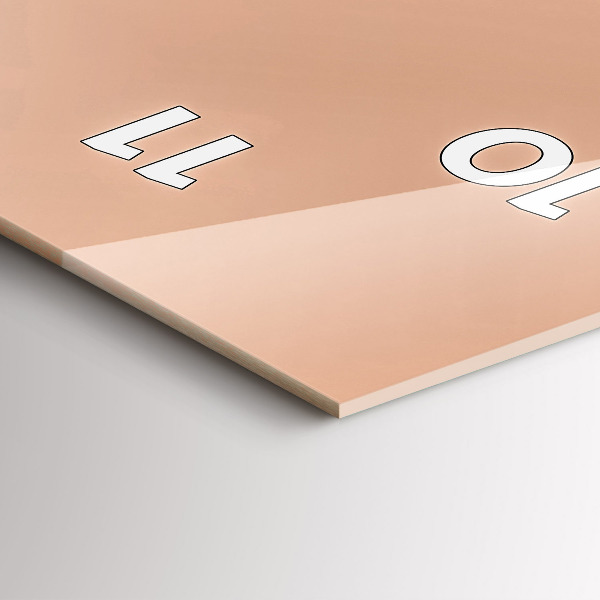 Reloj de vidrio vertical Ilustración de un flamenco - espejomat.es