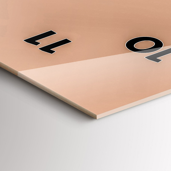 Reloj de vidrio vertical Ilustración de un flamenco - espejomat.es