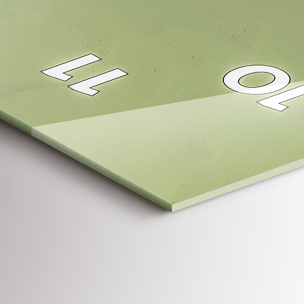 Reloj de cristal vertical Alce gráfico - espejomat.es