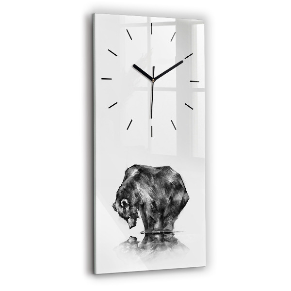Reloj vertical Dibujo oso - espejomat.es