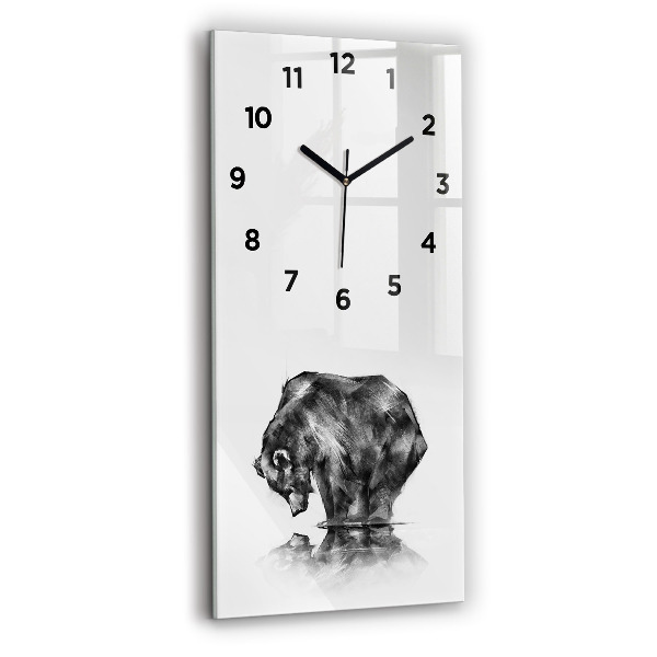 Reloj vertical Dibujo oso - espejomat.es