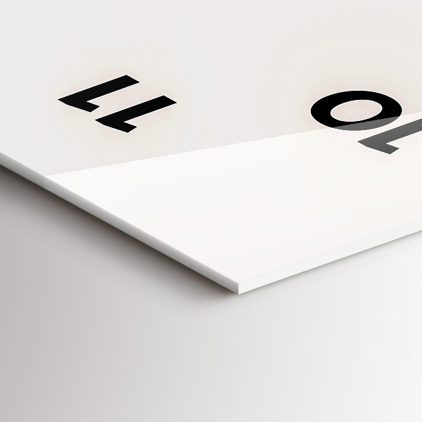 Reloj de cristal vertical Retrato pintado de un tigre - espejomat.es