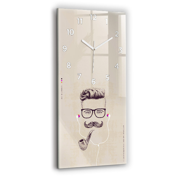 Reloj vertical Hombre con pipa - espejomat.es