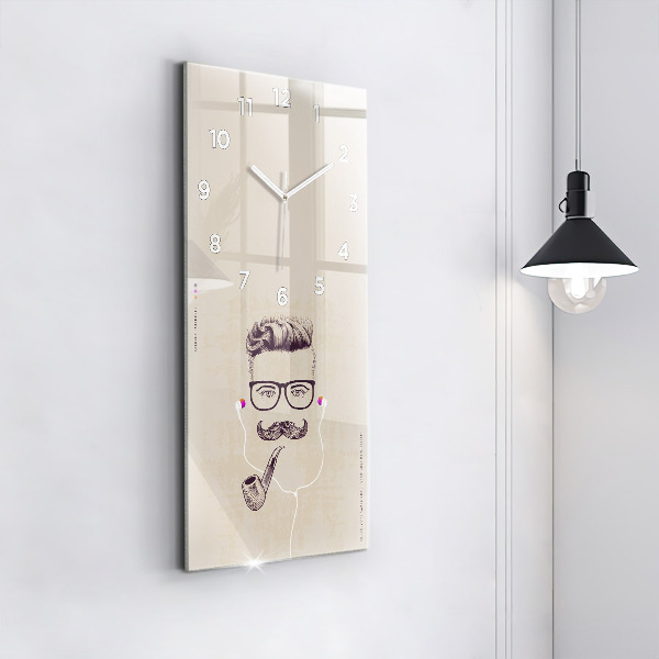 Reloj vertical Hombre con pipa - espejomat.es