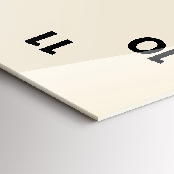 Reloj de vidrio vertical Ciervo en una camisa - espejomat.es