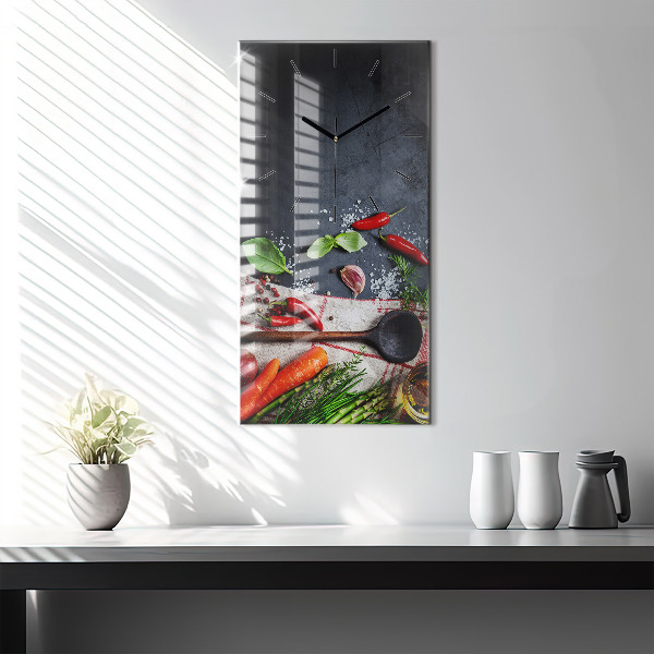 Reloj vertical Verduras - espejomat.es