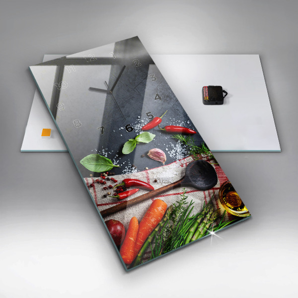 Reloj vertical Verduras - espejomat.es