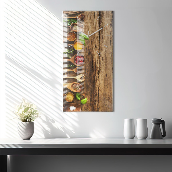 Reloj vertical Cucharas de especias - espejomat.es