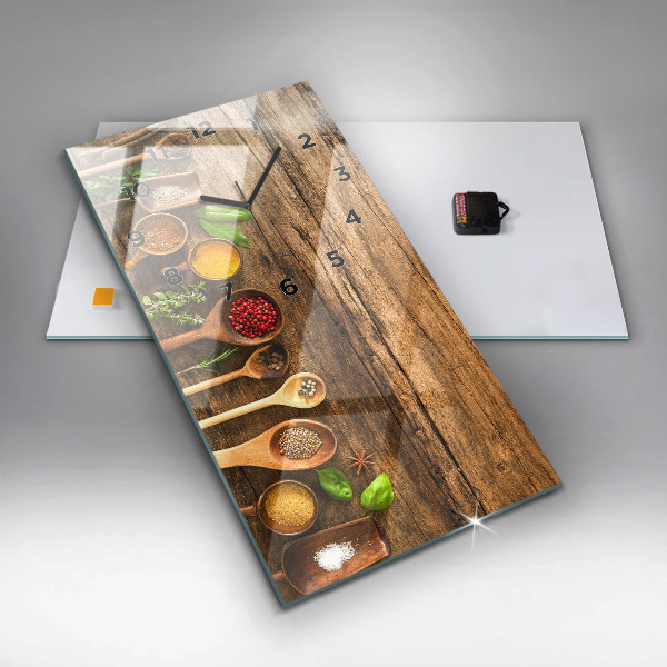 Reloj vertical Cucharas de especias - espejomat.es