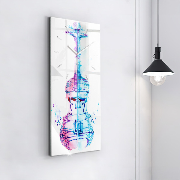 Reloj de cristal vertical Cello parque lago - espejomat.es