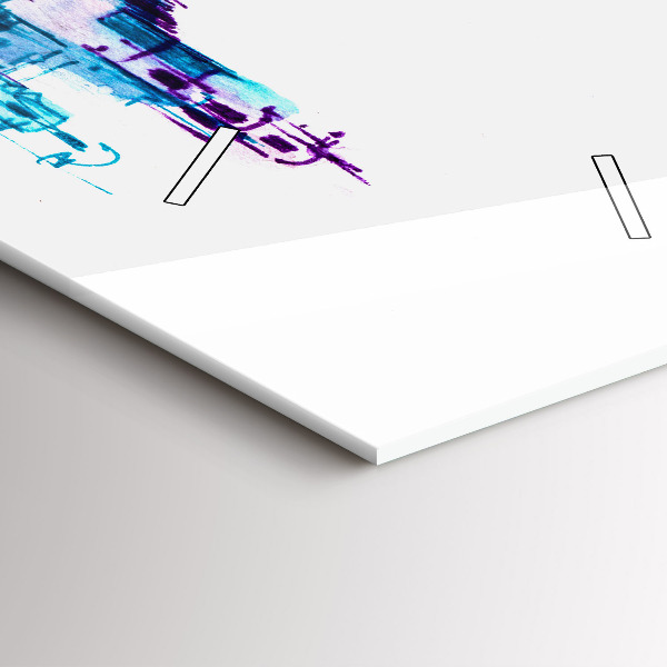 Reloj de cristal vertical Cello parque lago - espejomat.es