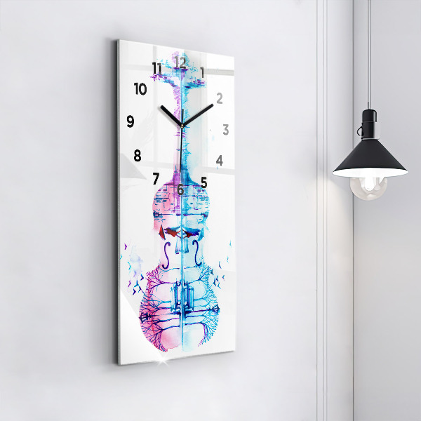 Reloj de cristal vertical Cello parque lago - espejomat.es