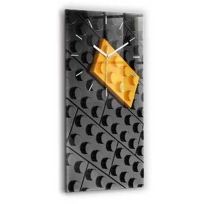 Reloj de vidrio vertical Bloques de juguete - espejomat.es