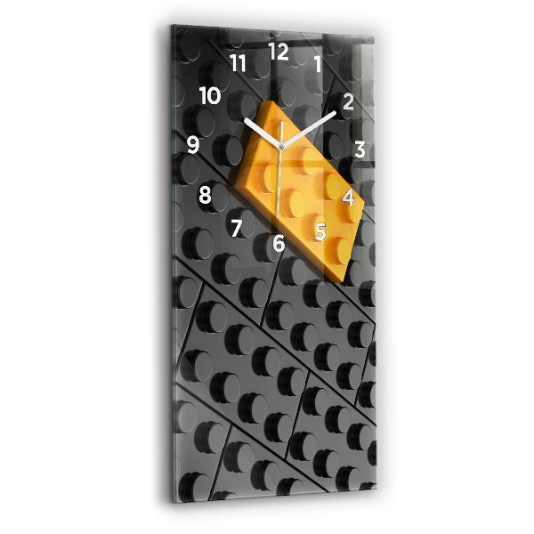Reloj de vidrio vertical Bloques de juguete - espejomat.es