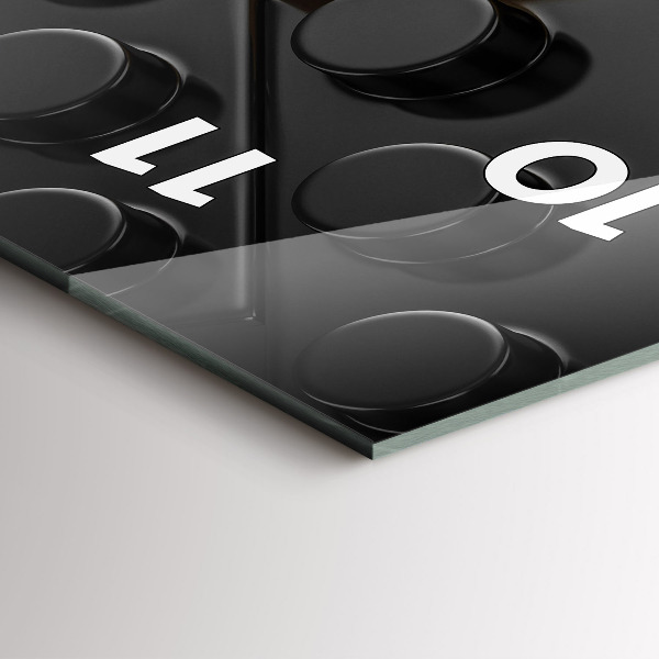 Reloj de vidrio vertical Bloques de juguete - espejomat.es