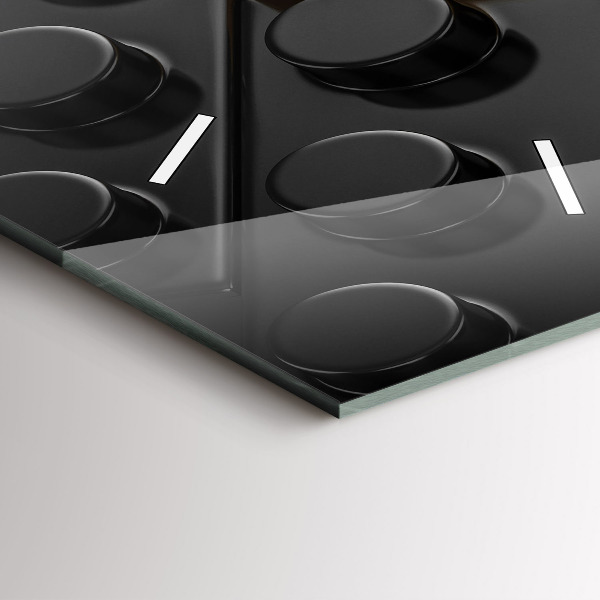 Reloj de vidrio vertical Bloques de juguete - espejomat.es