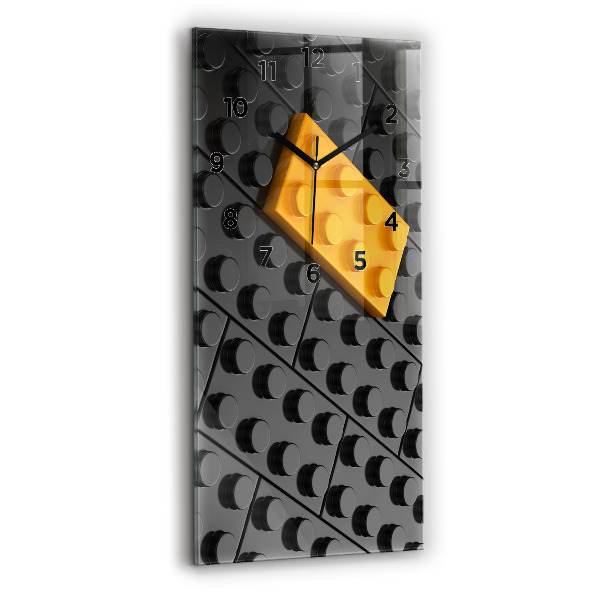Reloj de vidrio vertical Bloques de juguete - espejomat.es