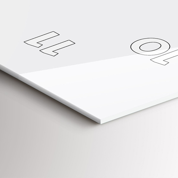 Reloj de cristal vertical Silueta de una pantera - espejomat.es