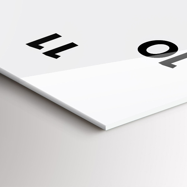 Reloj de cristal vertical Silueta de una pantera - espejomat.es