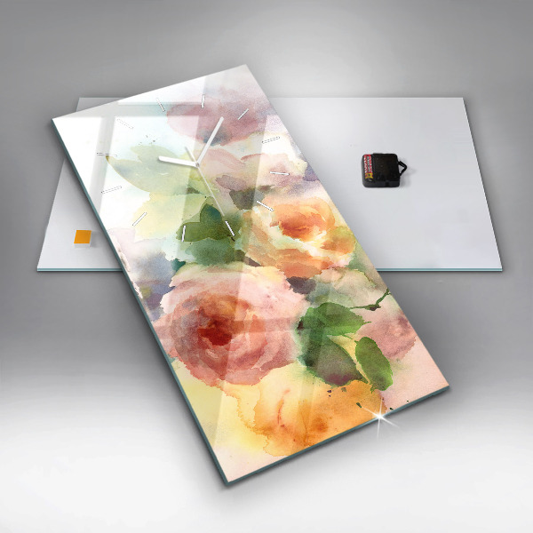 Reloj de vidrio vertical Visualización de la naturaleza - espejomat.es