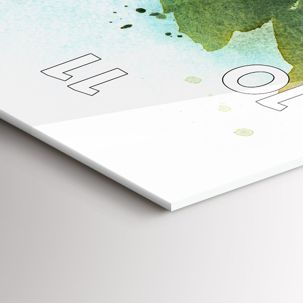 Reloj de vidrio vertical Visualización de la naturaleza - espejomat.es