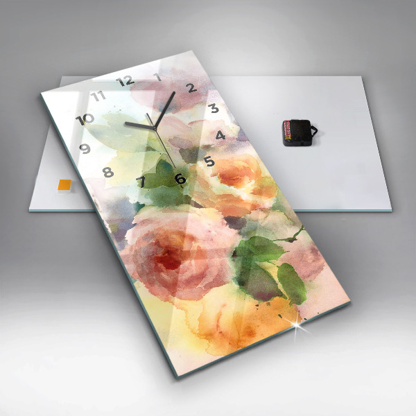 Reloj de vidrio vertical Visualización de la naturaleza - espejomat.es