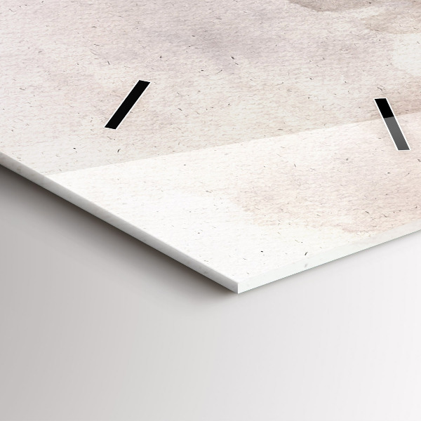 Reloj de vidrio vertical Caras abstractas - espejomat.es