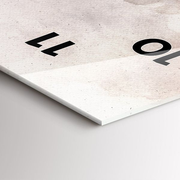 Reloj de vidrio vertical Caras abstractas - espejomat.es